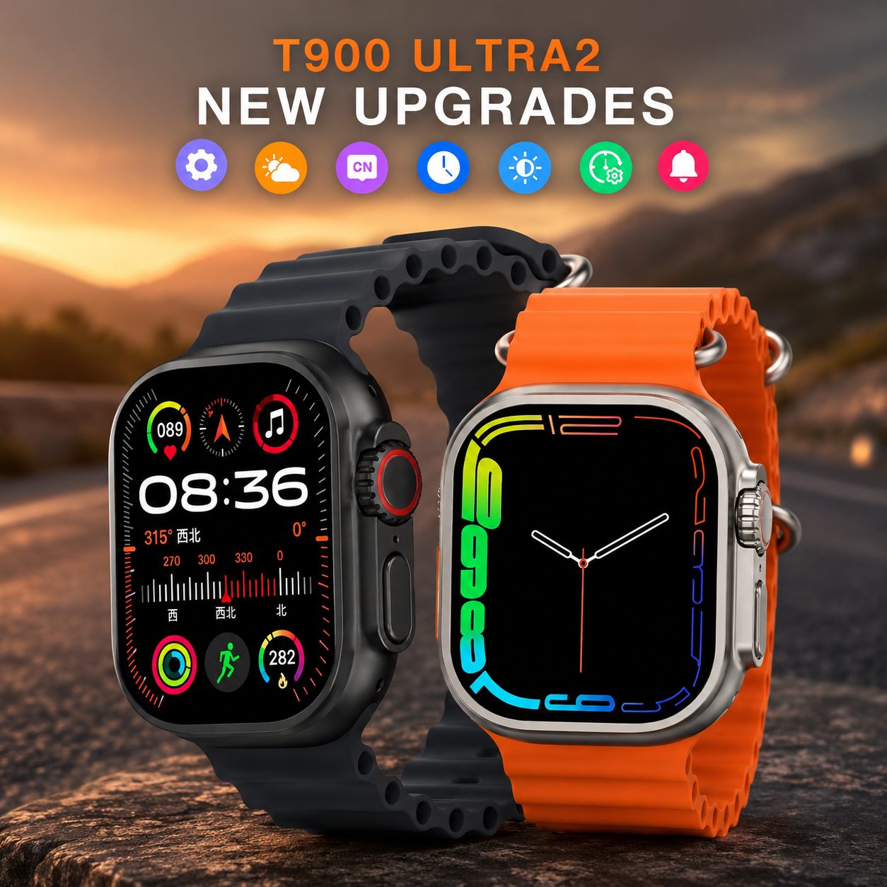 T900 Ultra 2 Smart Watch – Bluetooth Calling, 2.19" Full Display, Wireless Charging, Smart Health Features